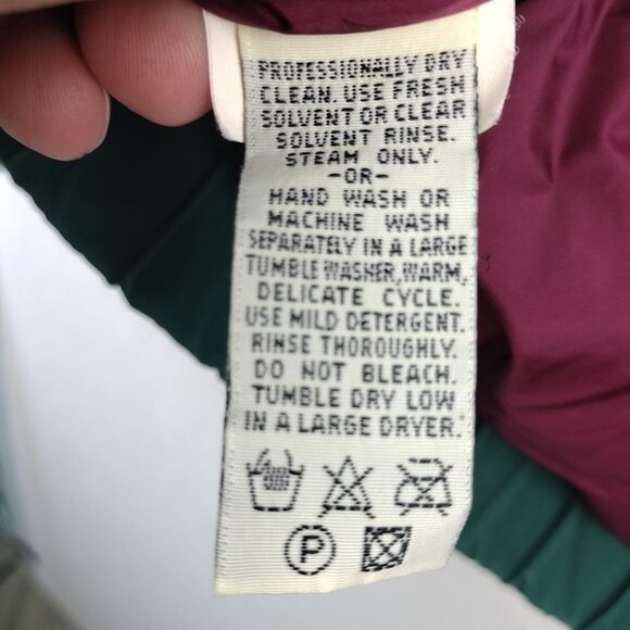 Eddie Bauer Goose Down Jacket Men Sz XL Green Winter Puffer Bomber Ski Coat Zip - Picture 11 of 16